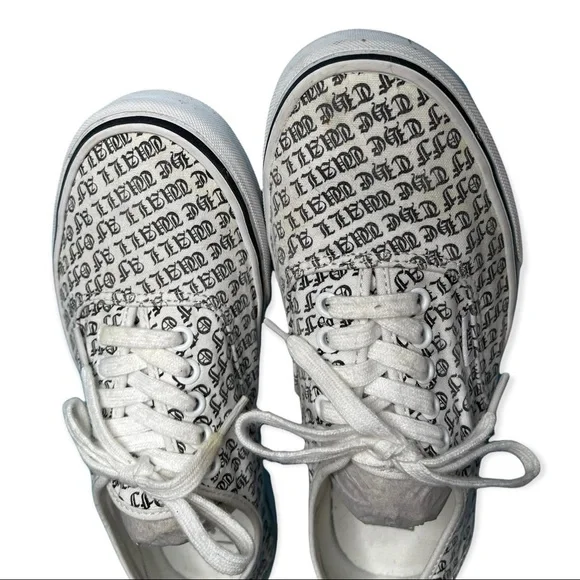 Vans Off The Wall Print White Sneakers Sz 11/9.5 - Picture 2 of 8